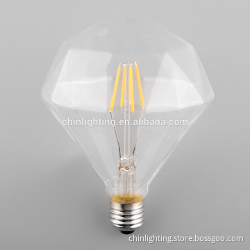 Led Diamond shape filament bulbs, e27 edison filament led light bulbs